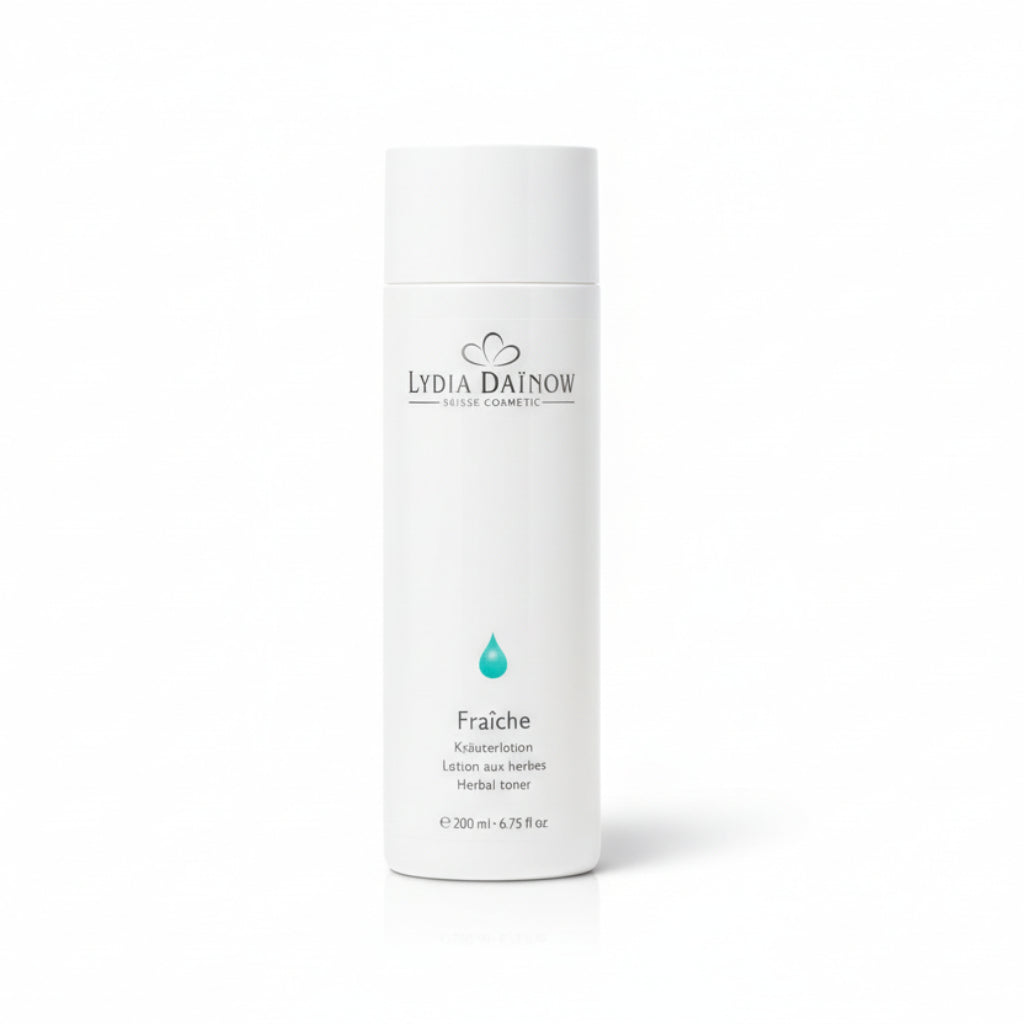 Fraîche Lydia Dainow 200ml – Lotion apaisante sans alcool à l'euphraise, eau de rose et hamamélis pour zones sensibles et contour des yeux