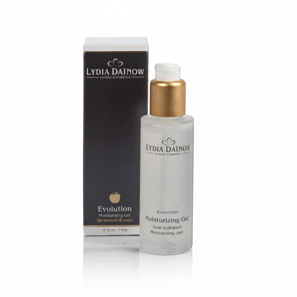 Gel Hydratant Lydia Dainow 50ml – Soin anti-âge aux cellules souches végétales, wild yam et acide hyaluronique pour tous types de peau – cosmétiques suisses Lydia Dainow