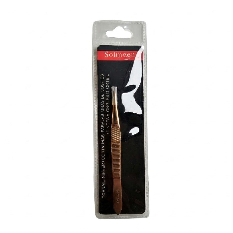 Emballage officiel Solingen toenail nipper rose gold - Outil professionnel pedicure Suisse