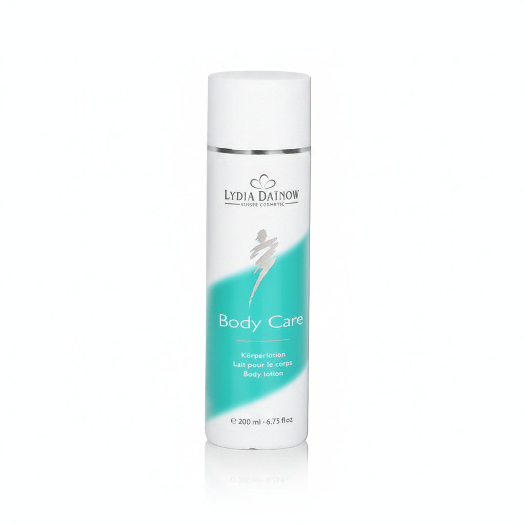 Body Care Lydia Dainow 200ml – Lotion corps nourrissante à l'huile d'amande, PolyFructol et huile de nigelle pour tous types de peau – cosmétiques suisses Lydia Dainow