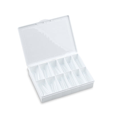 Application Moldes F1 INOCOS Amande Russe – Moules professionnels forme amande russe pour extension ongles gel UV/LED