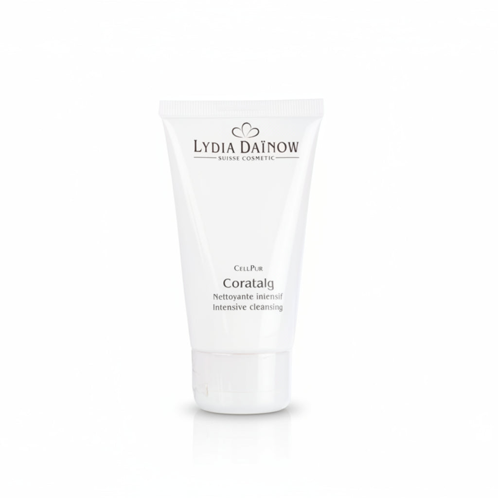 Coratalg Lydia Dainow 75ml – Crème nettoyante profonde aux huiles de pépin de raisin, avocat et beurre de karité pour peaux grasses – cosmétiques suisses Lydia Dainow