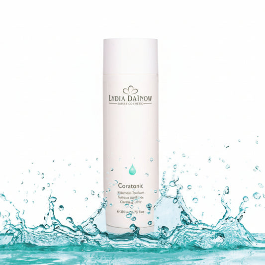 Coratonic Lydia Dainow 200ml – Lotion tonique clarifiante à l'hamamélis et calendula pour peaux grasses – cosmétiques suisses Lydia Dainow