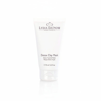 Detox Clay Mask Lydia Dainow 75ml – Masque crème détoxifiant à l'argile rose, huile de sésame et extrait de fruit de la passion pour purifier et illuminer tous les types de peau – cosmétiques suisses Lydia Dainow