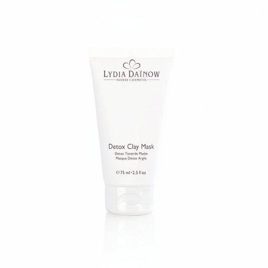 Detox Clay Mask Lydia Dainow 75ml – Masque crème détoxifiant à l'argile rose, huile de sésame et extrait de fruit de la passion pour purifier et illuminer tous les types de peau – cosmétiques suisses Lydia Dainow