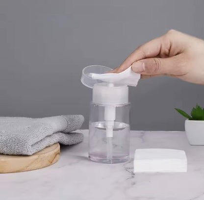 Flacon Pompe Push-Down 100ml - Dosage Précis Dissolvant Ongles