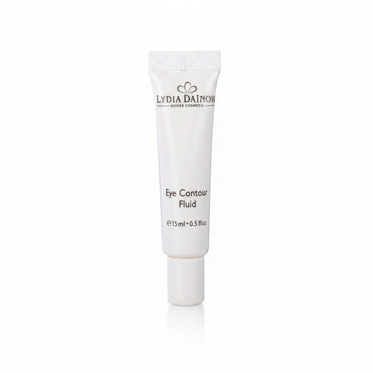Eye Contour Fluid Lydia Dainow 15ml – Crème légère contour des yeux au jasmin d'Arabie et Eyefective pour réduire les cernes, poches et raffermir le regard – cosmétiques suisses Lydia Dainow