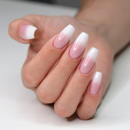 Flacon Fiber Base Gel INOCOS Rose Laiteux Scintillant pour effet brillant et renforcement
