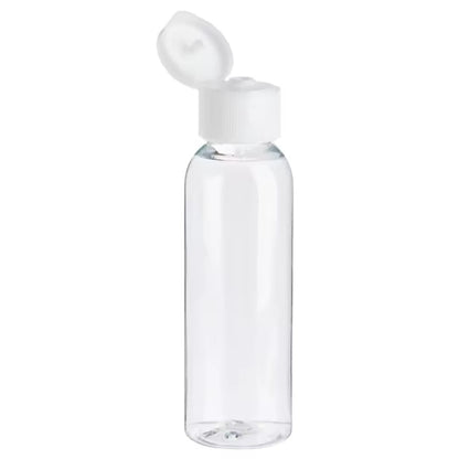 Flacon Transparent 120ml avec Bouchon Flip-Top Blanc - Pratique pour Dissolvant
