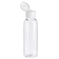 Flacon Transparent 120ml avec Bouchon Flip-Top Blanc - Pratique pour Dissolvant