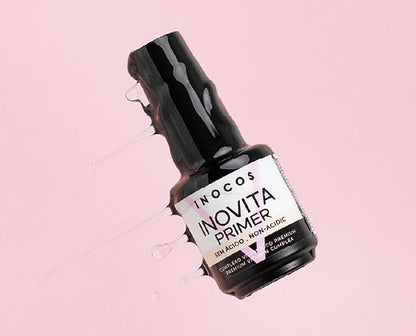 Flacon Primer INOVITA INOCOS pour adhérence optimale du vernis gel
