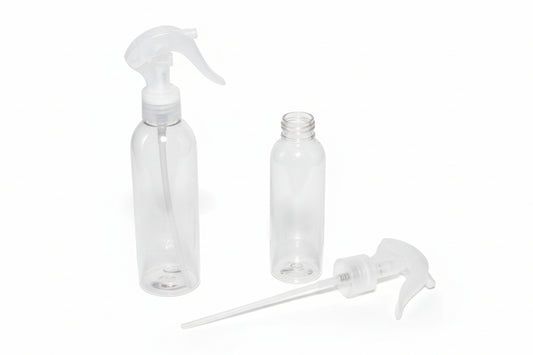 Flacon Spray Transparent 120ml avec Gachette Trigger - Vaporisateur Professionnel