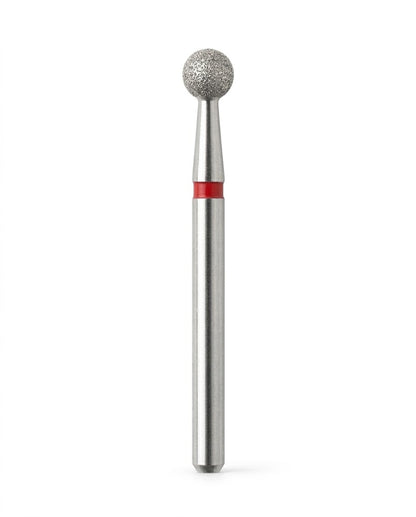Fraise boule diamantee Mozhzheri 0.31 detail tete spherique manucure russe - vue detail