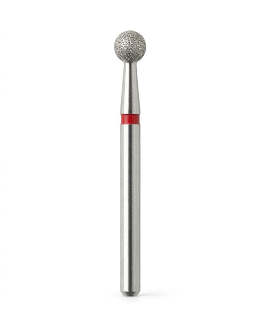 Fraise boule diamantee Mozhzheri 0.31 detail tete spherique manucure russe - vue detail