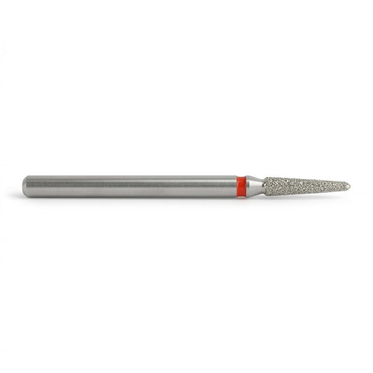 Fraise cone diamantee Mozhzheri 0.18 grain fin anneau rouge - vue produit