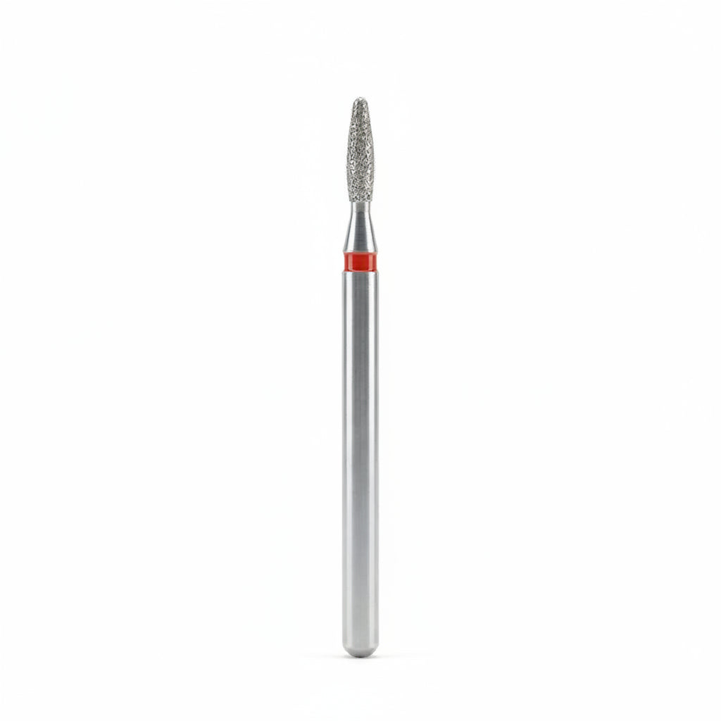 Fraise flamme diamantee Mozhzheri 0.18 grain fin anneau rouge - vue produit