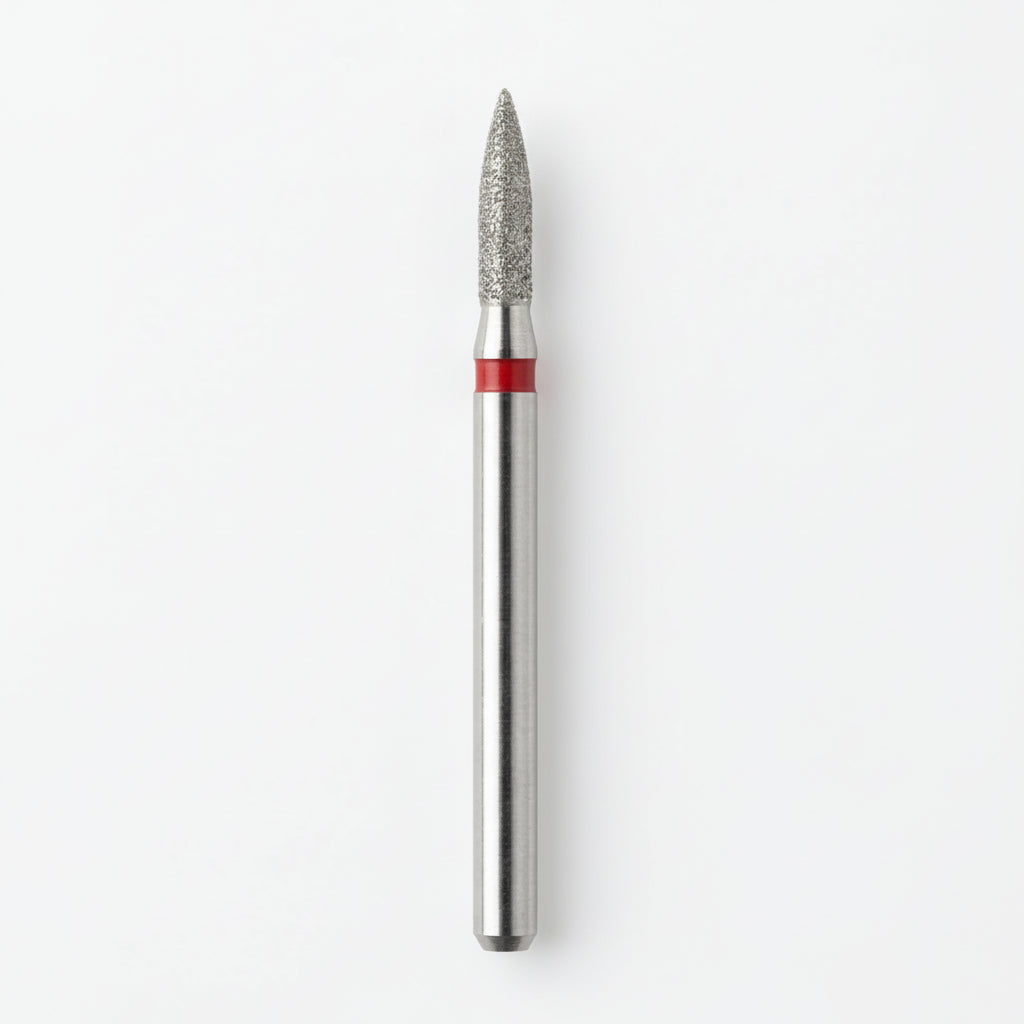 Fraise lance diamantee Mozhzheri 0.23 detail tete lancelee manucure russe - vue ensemble
