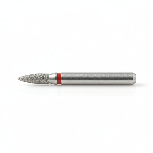 Fraise lance diamantee Mozhzheri 0.23 grain fin anneau rouge - vue produit