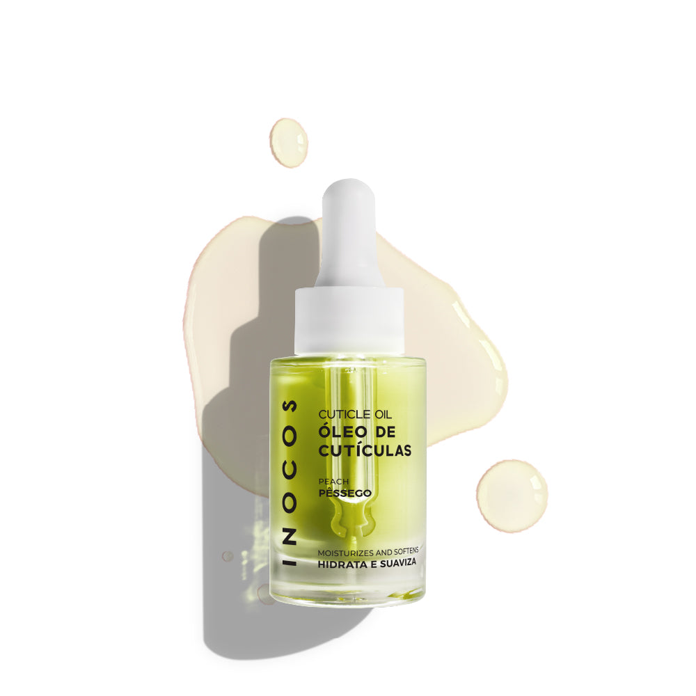 Huile Cuticules INOCOS Pêssego Pêche 15ml – Soin nourrissant professionnel cuticules parfum pêche