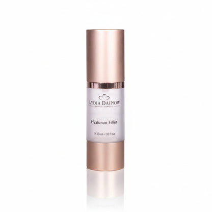 Hyaluronic Acid Filler Lydia Dainow 30ml – Sérum repulpant à triple acide hyaluronique pour une hydratation intense et raffermissante – cosmétiques suisses Lydia Dainow