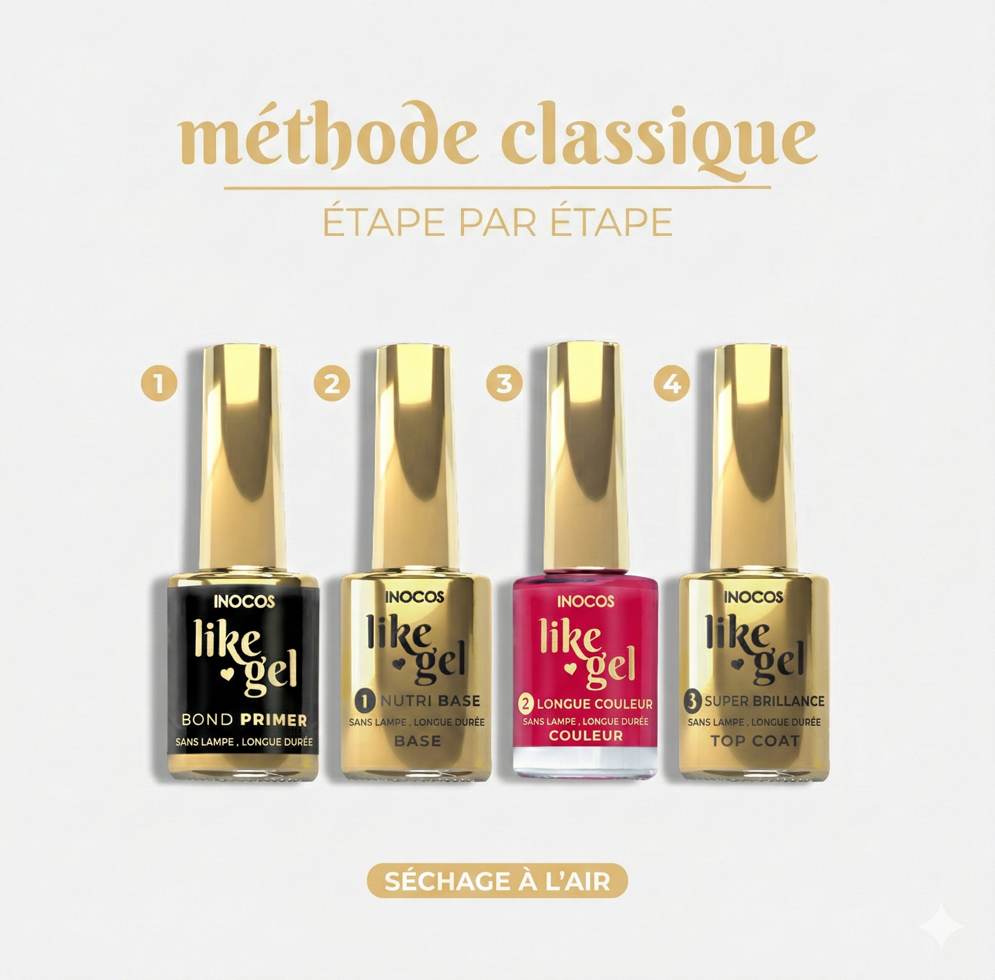 Flacon Like Gel INOCOS 113 Rose Framboise pour manucure professionnelle
