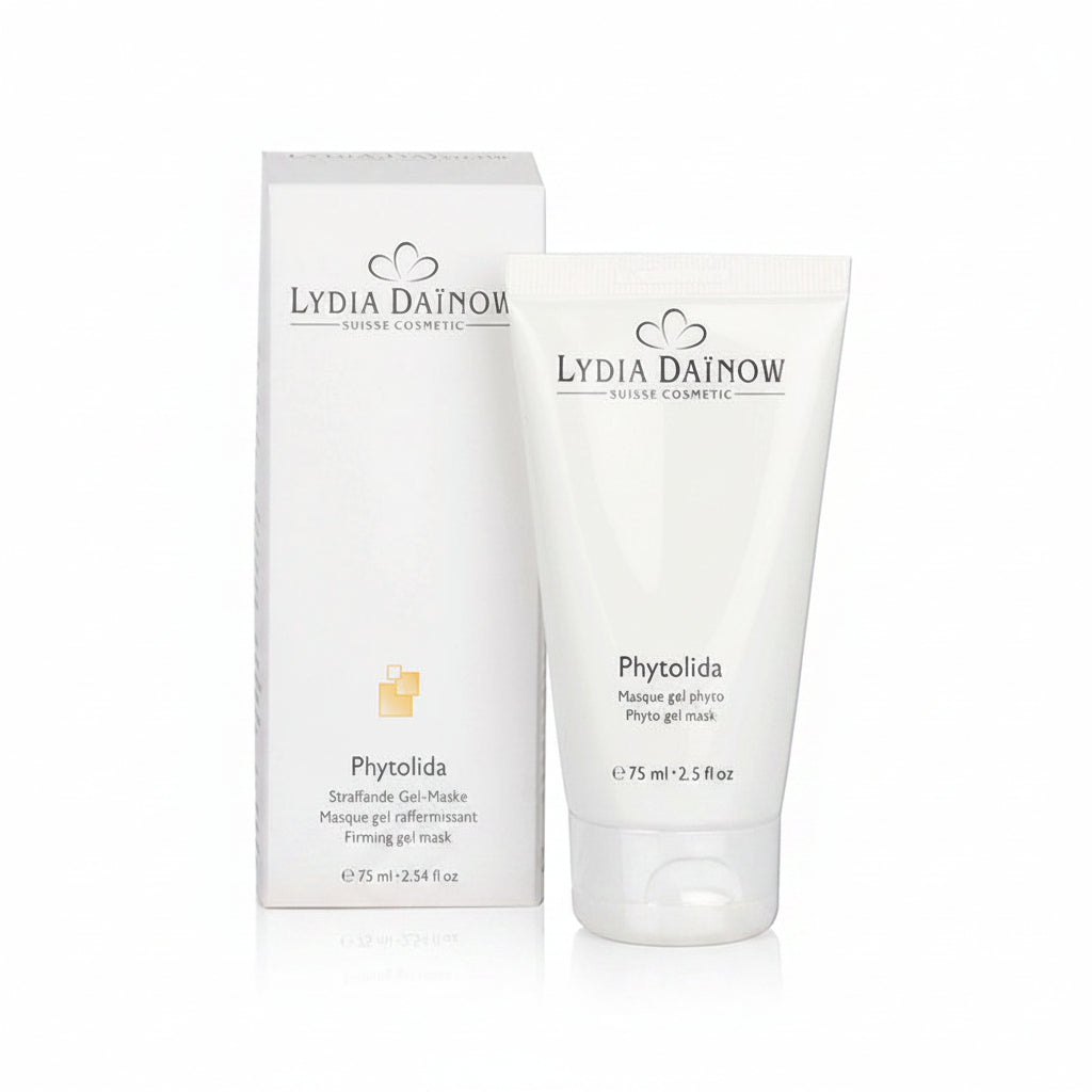 Phytolida Lydia Dainow 75ml – Texture masque gel raffermissant à la chlorophylle et jus de citron pour un teint unifié et lumineux – cosmétiques suisses Lydia Dainow