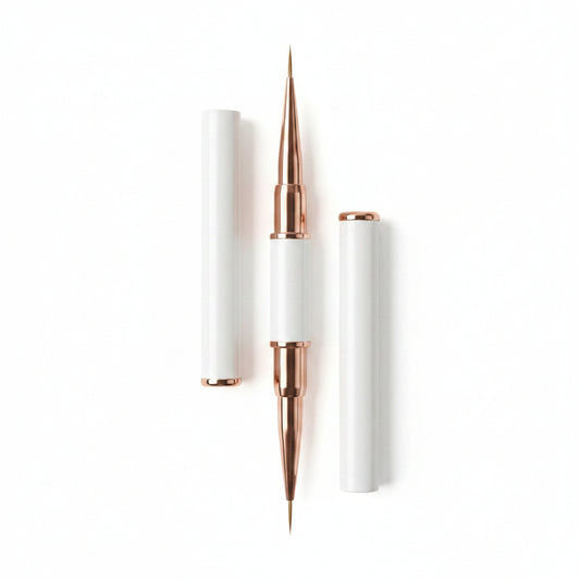 Pinceau Double Embout Liner 7mm & 9mm – Outil de précision nail art pour prothésiste ongulaire – TodaBonyta Suisse