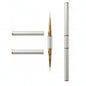 Pinceau double embout liner nail art 9mm et 11mm embouts dores rose vue detail pointes
