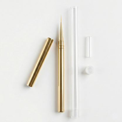 Pinceau Nail Art Liner Dore 12mm detail pointe fine striper nail art