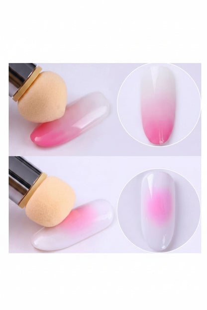 Lot d'embouts mousses de rechange pour Pinceau Éponge Nail Art Double Embout

