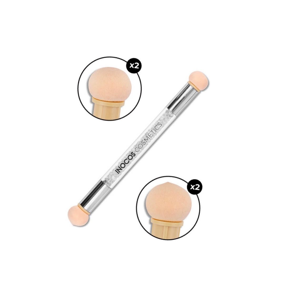 Utilisation du Pinceau Éponge Nail Art Inocos pour estomper la couleur en nail art

