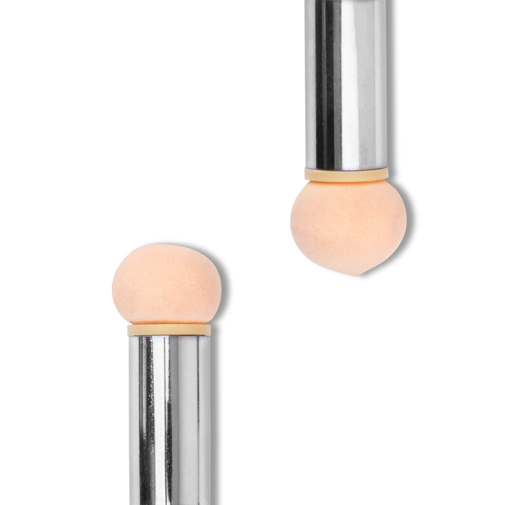 Pinceau Éponge Nail Art Double Embout avec têtes interchangeables ronde et pointue
