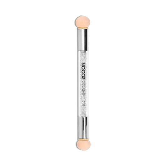 Pinceau Éponge Nail Art Double Embout Inocos avec corps pailleté pour dégradés professionnels

