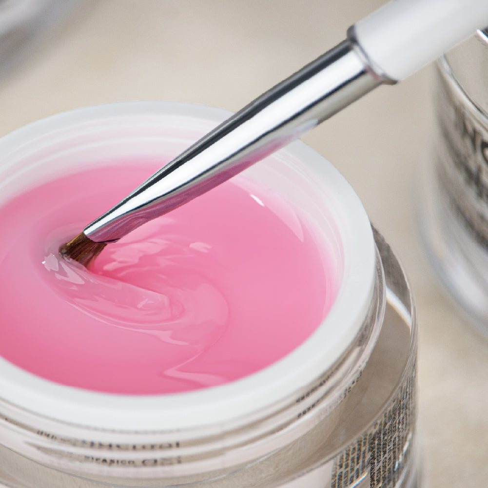 Pot Builder Gel INOCOS Rose Laiteux 30g – Gel construction professionnel viscosité moyenne biphasique vegan