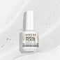 Potal Flake INOCOS Blanc Laiteux Flocons Argent – Base gel vernis autonivelante vegan avec flocons argentés effet métallisé