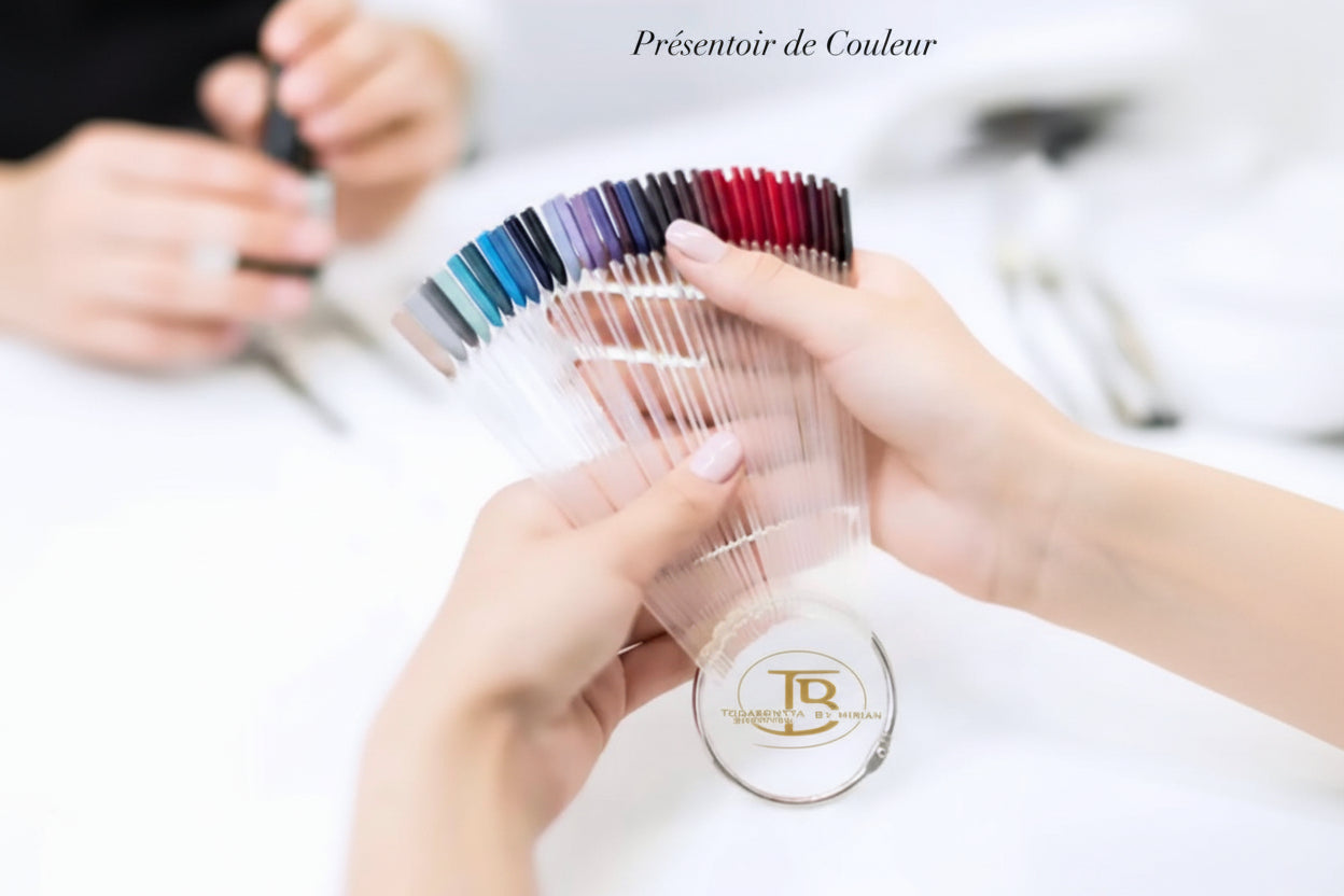 Présentoir nuanciers transparent carré 50 unités vide - Organisateur professionnel pour vernis gel