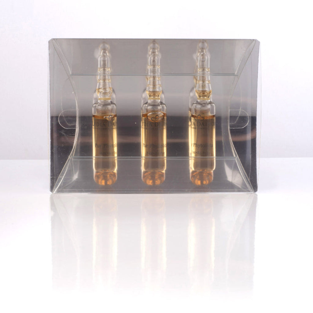 Pur Phytolida Lydia Dainow 3x3ml – Ampoules régénératrices au phytocomplex LD exclusif et extrait de mauve pour activer la régénération cellulaire et raffermir tous les types de peau – cosmétiques suisses Lydia Dainow
