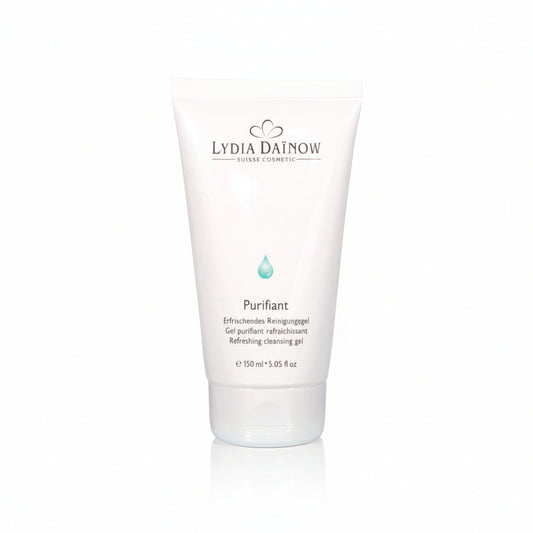 Purifiant Lydia Dainow 150ml – Gel nettoyant à l'écorce de saule et pensée pour peaux grasses et à imperfections