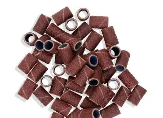 Recharge d'Embouts Émeris 50 unités grammage 180 pour ponceuse électrique ongles
