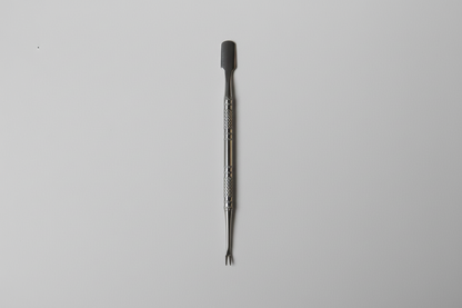 Repousse-cuticules professionnel en acier inoxydable dans son emballage d'origine, outil double embout pour manucure et pedicure professionnelle