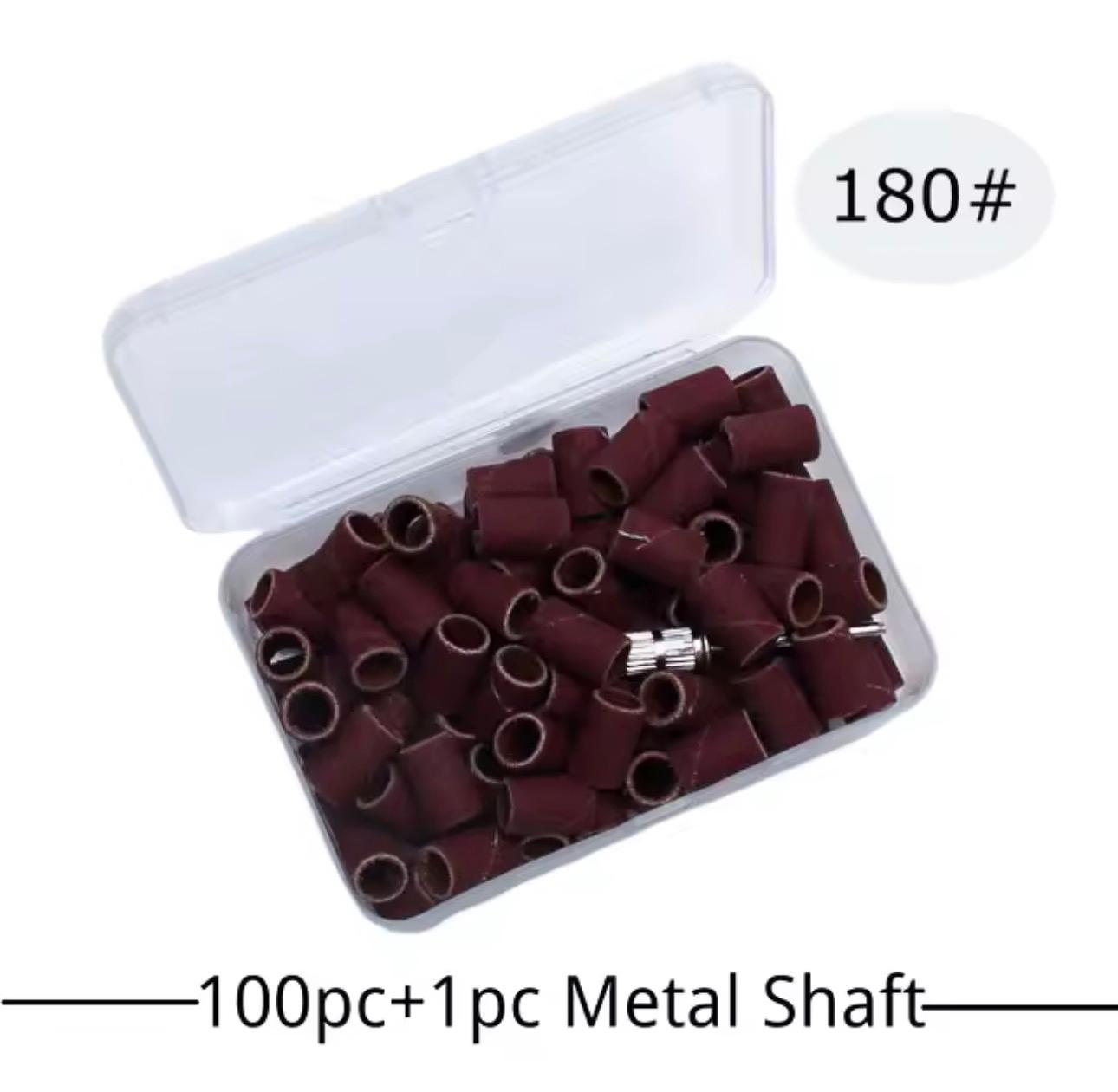 Sachet de 50 embouts émeris grain 180 pour lime électrique professionnelle

