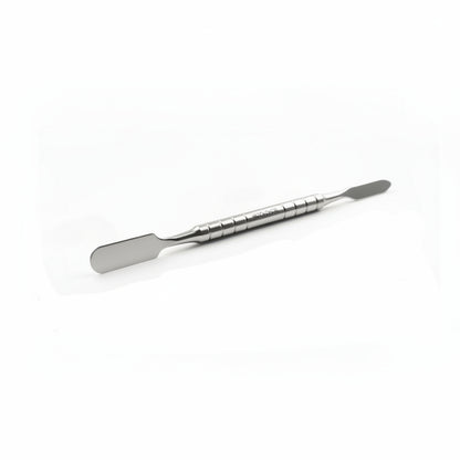 Détail des embouts spade droits de la spatule Mozhzheri en acier inoxydable médical