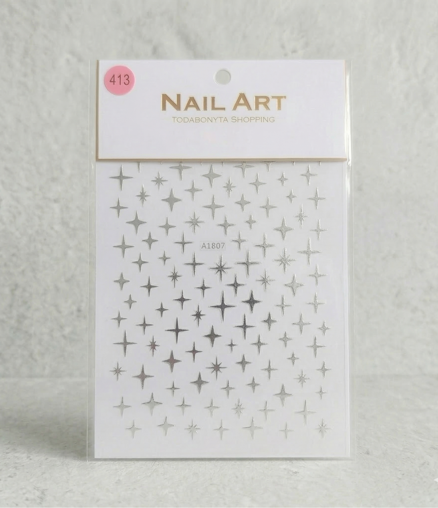 Stickers nail art 3D relief motif 413 autocollants decorations ongles professionnelles