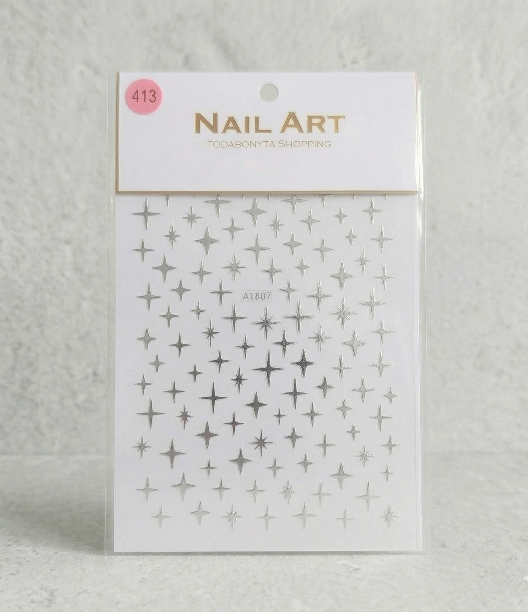 Stickers nail art 3D relief motif 413 autocollants decorations ongles professionnelles