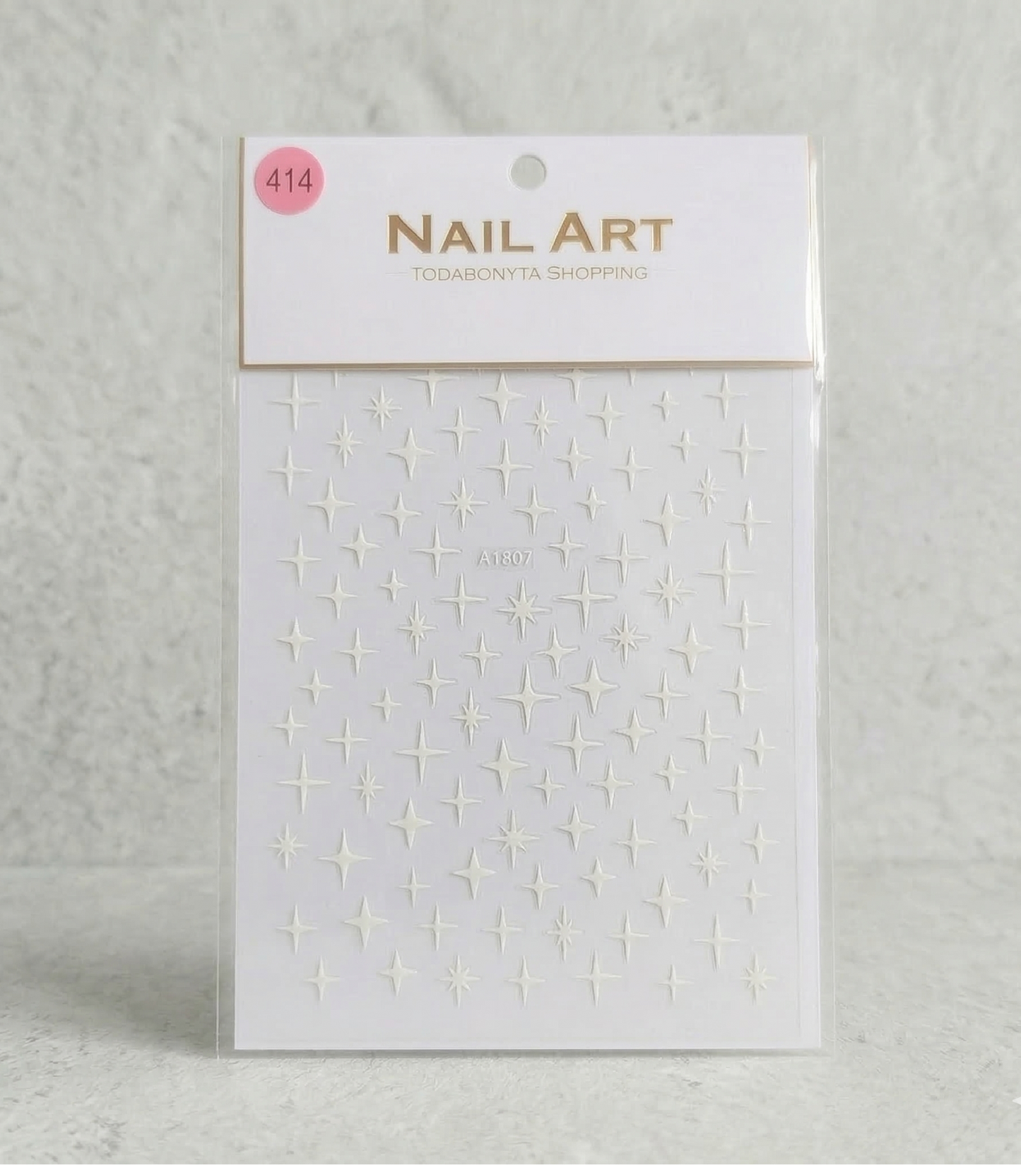 Stickers nail art 3D relief motif 414 autocollants decorations ongles professionnelles