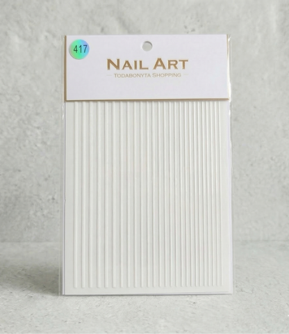 Stickers nail art 3D relief motif 417 autocollants decorations ongles professionnelles