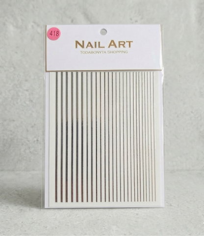 Stickers nail art 3D relief motif 418 autocollants decorations ongles professionnelles