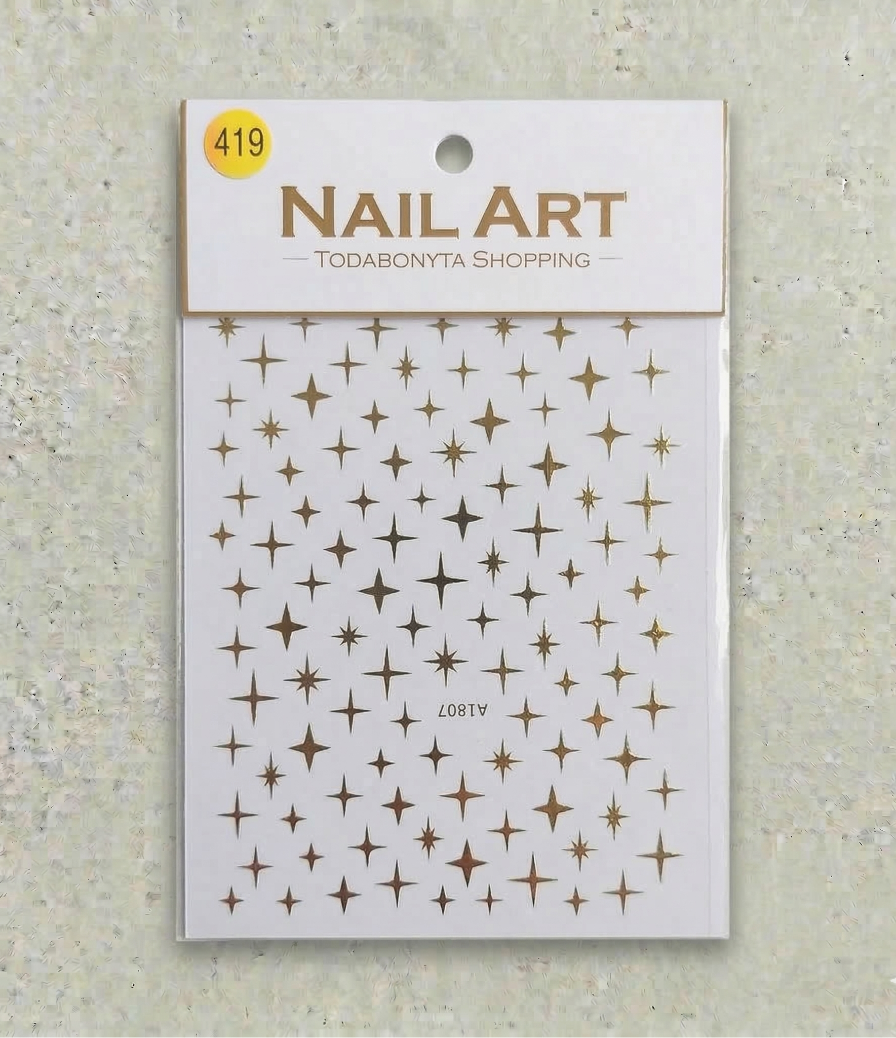 Stickers nail art 3D relief motif 419 autocollants decorations ongles professionnelles
