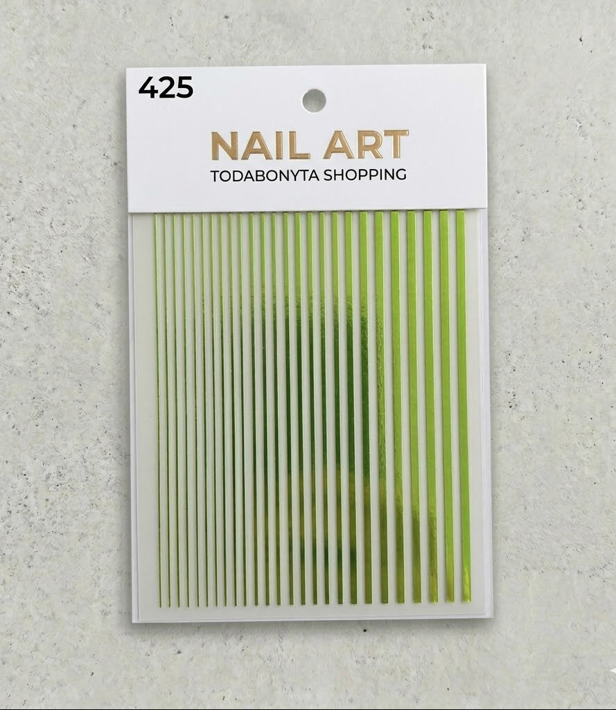 Stickers nail art 3D relief motif 425 autocollants decorations ongles professionnelles
