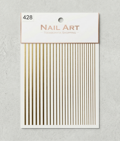 Stickers nail art 3D relief motif 428 autocollants decorations ongles professionnelles